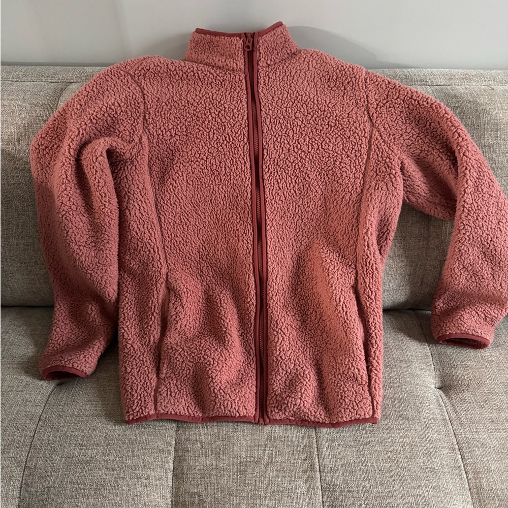 Cozy Lands End Pink Sherpa Jacket